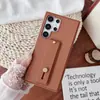 Adecuado para Samsung S26Ultra Soporte de Pulsera Funda para Teléfono Móvil S25Plus Silicona de Color Puro Mate S24+ Funda Protectora
