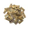 Bisagra de esquina cuadrada de 1,5 pulgadas de bronce verde, bisagra pequeña de 180 grados, bisagra de caja de regalo, parte posterior de caja de 34 * 22 mm universal