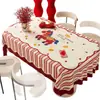 Toalha de Mesa Cartoon de Ano Novo, Sem Lavagem, Impermeável e à Prova de Óleo, Novo Modelo 2026, Ano do Cavalo, Toalha de Mesa Vermelha Festiva de Ano Novo, Capa para Mesa de Centro