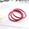 Pulsera de plástico pintado de 3 capas, silicona, tubo hueco, lámina de oro imitación, pulsera de gelatina, pulsera de cuerda retorcida, salida de fábrica