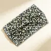 Faixa de Cabelo Retro com Estampa de Leopardo de Novo Estilo Transfronteiriça com Elástico Largo, Lenço de Cabeça Fashionável para Meninas, Faixa de Cabelo Esportiva