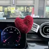 Adorno de Peluche en Forma de Corazón para Coche, Lindo y Sencillo, Pequeña Decoración para el Tablero del Interior del Coche de Niñas