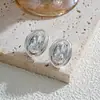 Pendientes de cristal de colores personalizados transfronterizos europeos y americanos, pendientes elegantes irregulares de alta gama, accesorios para orejas de moda de diseño nicho