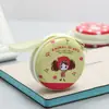 Porta-moedas Redondo Criativo de Folha de Flandres Bolsa de Armazenamento de Desenho Animado para Moedas Fones de Ouvido Mini Bolsa com Zíper Atacado Transfronteiriço