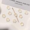 Zhen Tu Cuentas de Vidrio de Estrella de Cinco Puntas de 8 mm Cuentas de Vidrio Degradadas Cuentas Sueltas Aretes DIY Accesorios para el Cabello Colgante para Mujer Materiales