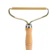 Afeitadora de Ropa Transfronteriza Mango de Madera Bola de Afeitado Chapada en Cobre Removedor Manual de Pelusas de Ropa Quitapelusas
