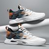 Atacado de Sapatos Masculinos Transfronteiriços Nova Moda Tendência Cadarço Casual Sapatos Masculinos de Cano Baixo Confortáveis Respiráveis Tênis de Corrida