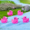 Micro-Paisaje de Musgo Bloque Creativo Píxel Flamenco Accesorios de Decoración DIY Mini Adornos para Coche Escritorio