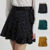 Falda Satinada Línea A de Amazon 2026 Estilo Nuevo Falda Bodycon con Abertura y Lazo, Falda Tallas Grandes que Te Hace Ver Delgado
