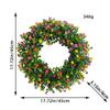 Guirlanda de eucalipto colorida para simulação de Natal em estoque, estrela decorativa de eucalipto colorida, pingente de porta