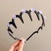 Diadema Ondulada Marrón para Mujer, Uso Diario, Antideslizante, con Dientes, para Lavarse la Cara, Accesorio para el Cabello