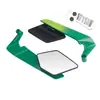 Espelho retrovisor de motocicleta transfronteiriço, refletor em forma de asa modificado para moto de rua e moto esportiva, espelho de ré com padrão artístico em liga de alumínio