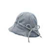 Sombrero de pescador vaquero vintage personalizado, venta al por mayor de fábrica, sombrero de cubo versátil cálido para exteriores de otoño e invierno para mujer, estilo japonés