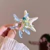 Elegante pinza para el pelo con ambiente de playa, pasador de estrella de mar, pinza lateral para flequillo de concha y cuentas, accesorio para el pelo, pinza para el pelo