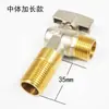 Válvula Triangular Cobre Puro Grande Vazão 1/2 Polegada Água Quente e Fria Universal 3/4 Polegada Aquecedor de Água Válvula Esfera Interruptor