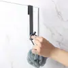 Gancho de aço inoxidável transfronteiriço cabide traseiro removível gancho traseiro de porta de vidro gancho único gancho de metal para roupas de banheiro sem perfuração