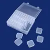 Set de Cajas de Almacenamiento Transparentes para Cuentas, Caja Organizadora de Tapa abatible de Gran Capacidad, Caja de Almacenamiento de Plástico Multifuncional a Prueba de Polvo