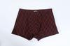 Ropa interior de leopardo pantalones boxer malla transpirable entrepierna inferior cintura hombres jóvenes ropa interior cómoda pantalones boxer a rayas venta al por mayor