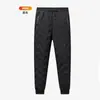 Pantalones Casuales de Invierno de Algodón Pantalones de Terciopelo de Cordero para Hombre con Forro Polar Engrosados Holgados a Prueba de Frío Cálidos Talla Extragrande