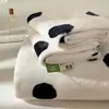 2026 Novo Lençol de Leite Espesso de Inverno Peça Única Flanela Fleece Coral Pessoa Única Xadrez Dormitório Capa de Edredom Plush