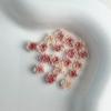 Venta al por mayor en línea de accesorios populares para uñas de color leche horneada, resina bicolor, camelia luminosa, rosa, accesorios para uñas.