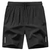 Pantalones de Verano de Seda Helada para Hombre, Estilo Casual Transfronterizo, Shorts Deportivos Transpirables, Sueltos, de Secado Rápido, Elásticos, Estilo Delgado