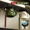 Portacepillos de dientes y vaso con ventosa, montado en la pared, vaso para enjuague bucal sin taladro, succión magnética, estante para set de artículos de tocador de baño en casa