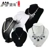 Soporte de exhibición de terciopelo para collares con vista al mar, maniquí de cuello para joyería, soporte para colgantes, mostrador de cuello de maniquí, accesorios de exhibición de joyería