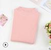 Suéter de cuello alto de manga larga interior de nuevo estilo para otoño e invierno, camisa de capa base, prenda de punto ajustada para estudiantes femeninas, estilo coreano.