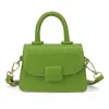 Moda Nueva Primavera 2026 Bolso de Mano Cuadrado Pequeño Simple Estilo Coreano Diseño de Nicho Color Sólido Bolso Cruzado al Hombro