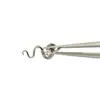 Aretes de Serpiente de Titanio y Zirconio F136, Piercing con Forma de Serpiente de Aleación de Titanio G23, Joyería de Animales, Aretes de Serpiente de Aleación de Titanio