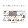 Br0715E Adhesivo de Huella de Pata de Gato Lindo para Puerta Adhesivo de Pared Autoadhesivo Dibujos Animados Adhesivo Decorativo de Pared para Habitación Infantil