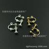 Pendientes franceses con clip en espiral de cobre puro de 4 mm, accesorios de joyería, pendientes de tornillo multicolores al por mayor