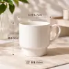 Fabricantes de copos de cerâmica caneca de porcelana branca logotipo personalizado xícara de chá de hotel com tampa simples copo de presente impressão de letras