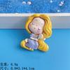Simulación de dibujos animados mediano y grande Lindo Princesa resina accesorios hechos a mano creativos pegamento crema diy tocado funda para teléfono pegatinas