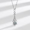Shake Voice Live Diamante Completo Oito Corações Oito Flechas Diamante de Alto Carbono Pingente pt950 Brincos de Diamante Mosane Azul e Verde Imitação Brincos Torre