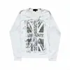 Novedad de Otoño Estilo Europeo Americano Retro Streetwear Punk Estampada Moda Holgada Cuello Redondo Personalidad Manga Larga Camiseta Top Venta al por Mayor