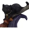 Adorno de Gato Negro Embrujado Nuevo Transfronterizo Artesanía de Resina de Gato Negro Adornos
