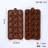 Molde de Silicone para Chocolate Desenho Animado Multiestilo Transfronteiriço Números e Letras Molde de Assar DIY Molde para Fudge Cubo de Gelo