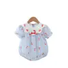 Mono de Encaje Delgado de Manga Corta de Verano para Bebés Niñas, Ropa para Gatear al Aire Libre, Mameluco, Ropa para Bebé Niña