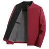 Chaqueta Casual para Hombre, Nuevo Estilo Primavera y Otoño, Top de Cuello Alto para Negocios, Ropa Exterior Versátil para Hombres de Mediana Edad y Mayores