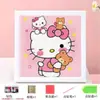 Juguete de Diamante Regalo Educativo Soporte de Exhibición Popular Exquisito Hello Kitty Dibujo de Diamante Hecho a Mano