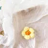 Broche de Flor Fofo Flor de Lã Tricotada Pinos Joias Roupas Bolsa Flor Pom Pom Pingente Corsage Acessórios