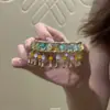 Bu Yao Sheng LanPulsera de Borla con Gota de Agua de Colores Estilo Chino Nuevo Exquisita de Estilo Nacional Accesorios de Mano de Temperamento de Alta Calidad