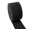 Fábrica de accesorios de banda elástica en stock, venta al por mayor, banda elástica lisa sin lanzadera negra de 1,5-10 cm, banda de goma elástica tejida de alta elasticidad