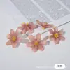 Flor de Crisantemo Individual Material para Manualidades Hecho a Mano Tela de Seda Flor Artificial Flor Realista de Alta Gama Pétalos Corona Adorno para la Cabeza