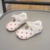 Zapatos de Cuero para Bebé Niña Primavera Ballet Punta Redonda Zapatos de Patito Zapatos para Niños Zapatos de Princesa Mary Janes de Lunares Dopamina Zapatos de una Sola Hebilla
