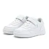 Zapatos Infantiles 2026 Nuevos Zapatos Deportivos Casuales para Niños Superficie de Cuero para Niñas Suela Suave Zapatos de Tabla Calzado Infantil Resistente al Desgaste Zapatos Blancos Pequeños