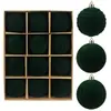 Enfeites de Natal aveludados mais vendidos da Amazon, 6/8/10cm, decorações de árvore de Natal veludo cor de vinho, bolas decorativas de Natal