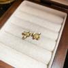 Pendientes de Pétalos de Flor Lindos y Compactos, Estilo Dulce y Sencillo Coreano, Pendientes de Moda y Elegantes para el Uso Diario de Mujer